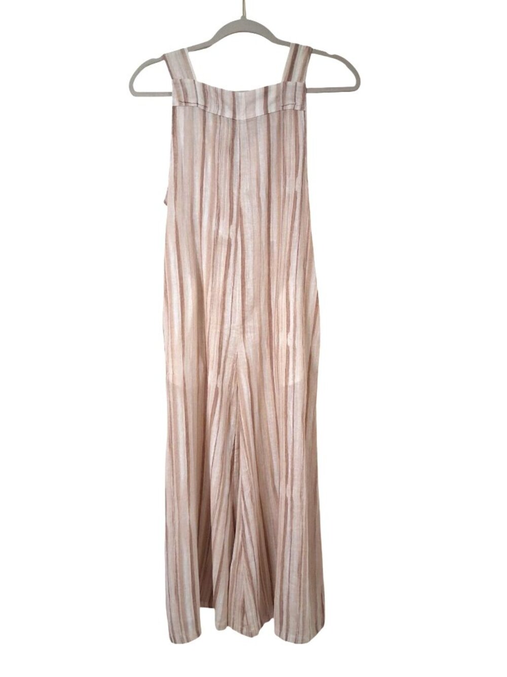 Calypso St. Barth Striped Linen Blend Tie-Back Jumpsuit Size Medium NWT